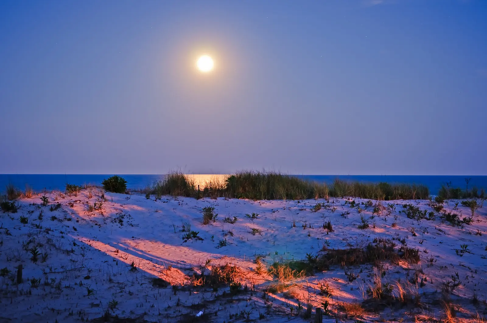Long Beach Island photo of snow on the beach
