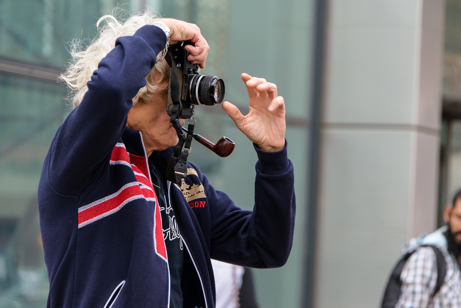 Photog getting the photo.