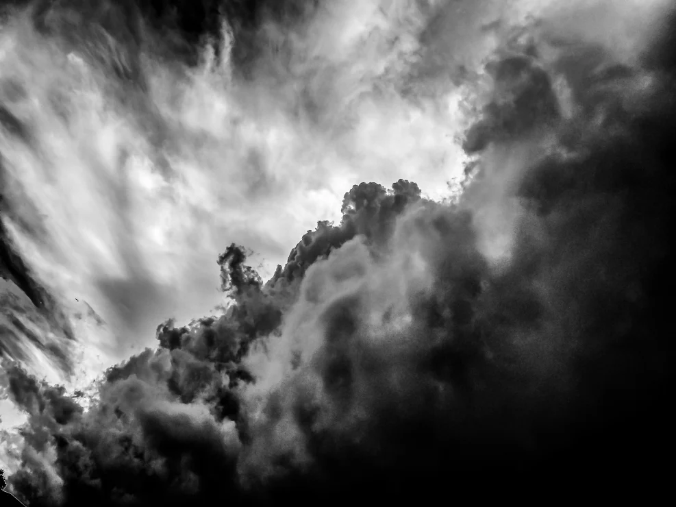 Photograph of Black and white Clouds